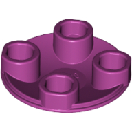 Plate Round 2 x 2 with Rounded Bottom [Boat Stud] (2654)