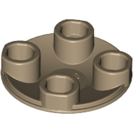 Plate Round 2 x 2 with Rounded Bottom [Boat Stud] (2654)