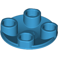 Plate Round 2 x 2 with Rounded Bottom [Boat Stud] (2654)
