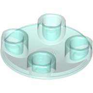 Plate Round 2 x 2 with Rounded Bottom [Boat Stud] (2654)