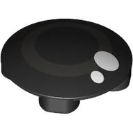 Plate Round 2 x 2 with Rounded Bottom [Boat Stud] with Dark Bluish Grey Circle, White Dots (Eye) print (2654pr0035)