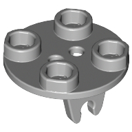 Wheel Holder, Plate, Round 2 x 2 Thin with Clips (2655)
