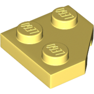 Wedge Plate 2 x 2 Cut Corner (26601)