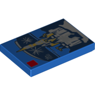 Tile 2 x 3 with Disney Castle LEGO Set print (26603pr0022)