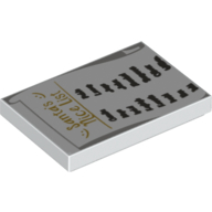 Tile 2 x 3 with 'Santa's Nice List' Print (26603pr0055)