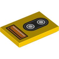 Tile 2 x 3 with Headlight, Indicator Light print (26603pr0113)