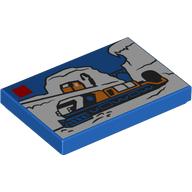 Tile 2 x 3 with LEGO Set, Arctic Train print (26603pr0177)