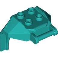 Plate Special, 2 x 2 Studs and Handle, Closed Ends (Mech Chest Plate / Armor) (27167)