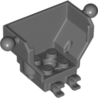 Cockpit 4 x 2 x 3 with Pin Hole, 3 Towballs and 2 Clips (27168)