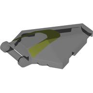 Windscreen 6 x 4 x 1 Hexagonal with Handle and Olive Green Stripe print (27262pr0001)