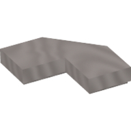 Tile Special 2 x 2 Corner with Cut Corner - Facet (27263)