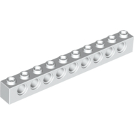 Technic Brick 1 x 10 [9 Pin Holes] (2730)