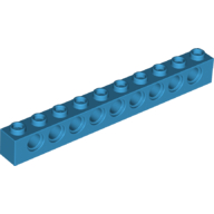 Technic Brick 1 x 10 [9 Pin Holes] (2730)