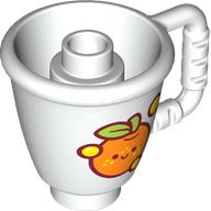 Duplo Cone / Ice Cup with Orange, Yellow Bubbles print (27383pr0007)