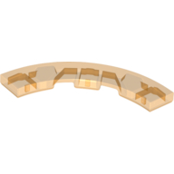 Tile 4 x 4 Curved, Macaroni (27507)