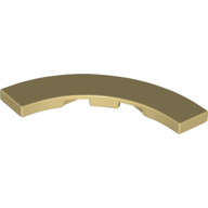 Tile 4 x 4 Curved, Macaroni (27507)
