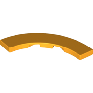 Tile 4 x 4 Curved, Macaroni (27507)