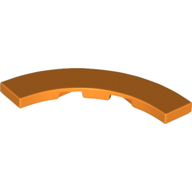Tile 4 x 4 Curved, Macaroni (27507)