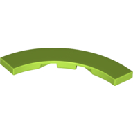 Tile 4 x 4 Curved, Macaroni (27507)