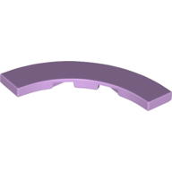 Tile 4 x 4 Curved, Macaroni (27507)