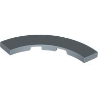 Tile 4 x 4 Curved, Macaroni (27507)