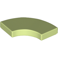 Tile 2 x 2 Curved, Macaroni (27925)