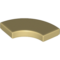 Tile 2 x 2 Curved, Macaroni (27925)