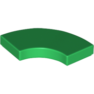 Tile 2 x 2 Curved, Macaroni (27925)