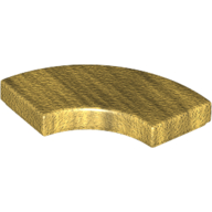 Tile 2 x 2 Curved, Macaroni (27925)