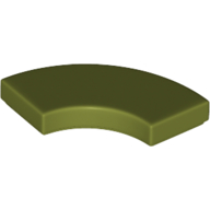 Tile 2 x 2 Curved, Macaroni (27925)