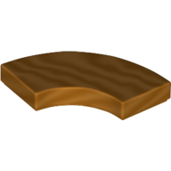 Tile 2 x 2 Curved, Macaroni (27925)