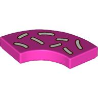 Tile 2 x 2 Curved, Macaroni with Donut Sprinkles print (27925pr0019)