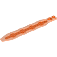 Large Figure Weapon, Sword 1 x 13 with 1x2 Plate, Angled Side Extensions, Textured Panel Inset with Hexagons (27934)
