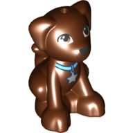 Animal, Dog, Small Sitting with Collar and Star Tag Print (Dash) (27986pr0001)