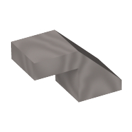 Slope 45° 2 x 1 with 2/3 Inverted Cutout and no stud (28192)