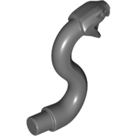 Animal, Snake Head with Open Mouth, Fangs and Curved Neck with Bar (28588)