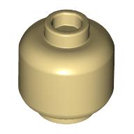 Minifig Head [Plain] [Vented Stud - 2 Holes] (28621)