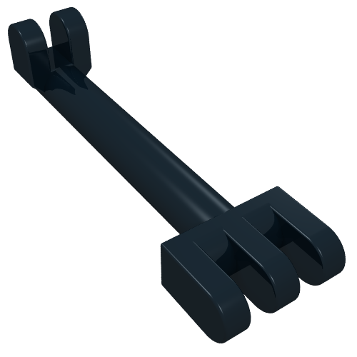 Hinge Bar 2.5L with 2 and 3 Fingers on Ends (Pantograph Shoe Holder) (2880)