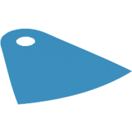 Neckwear Cape, Curved Bottom, One Small Top Hole [Plain] (28907)