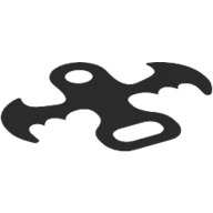 Neckwear Wings, 30 x 40 mm, Transparent All-Black Print (28910)