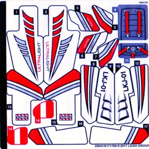 Sticker Sheet for Set 42057-1 (29041)