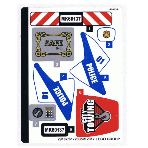 Sticker Sheet for Set 60137-1 (29107)