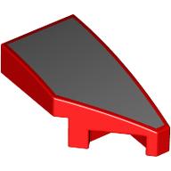 Slope Curved 2 x 1 with Stud Notch Right with Silver Surface print (29119pr0003)
