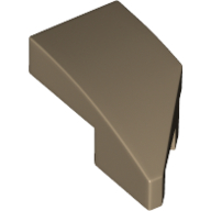Slope Curved 2 x 1 with Stud Notch Left (29120)