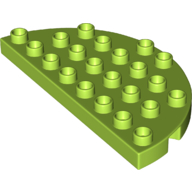 Duplo Plate Round 4 x 8 Semi-Circle (29304)