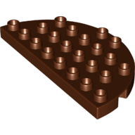 Duplo Plate Round 4 x 8 Semi-Circle (29304)