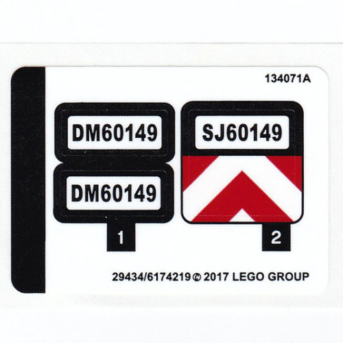 Sticker Sheet for Set 60149-1 (29434)