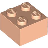 Brick 2 x 2 with Face, Closed Eyes, Tongue print (3003pr0062)