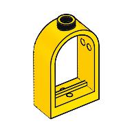 Window 1 x 2 x 2 2/3 with Rounded Top (30044)