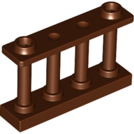 Fence Spindled 1 x 4 x 2 [2 Top Studs] (30055)
